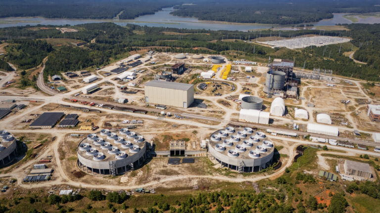 Aerial view of the Fairfield nuclear site.